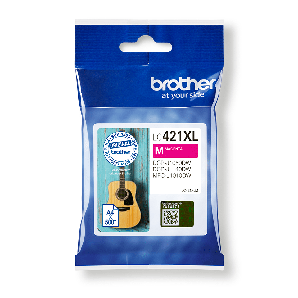 [LC421XLM] Brother Tintenpatrone LC-421XLM / LC421XLM Magenta XL, 500 Seiten