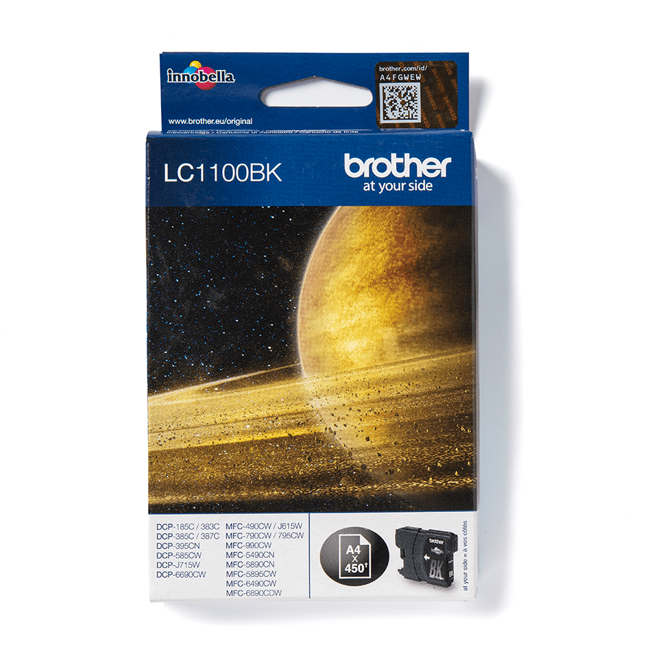 [LC1100BK] Brother LC-1100BK / LC1100BK black ink cartridge, 450 pages