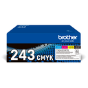 Pack toners Brother TN-243CMYK / TN243CMYK, 4 couleurs, 4 x 1 000 pages
