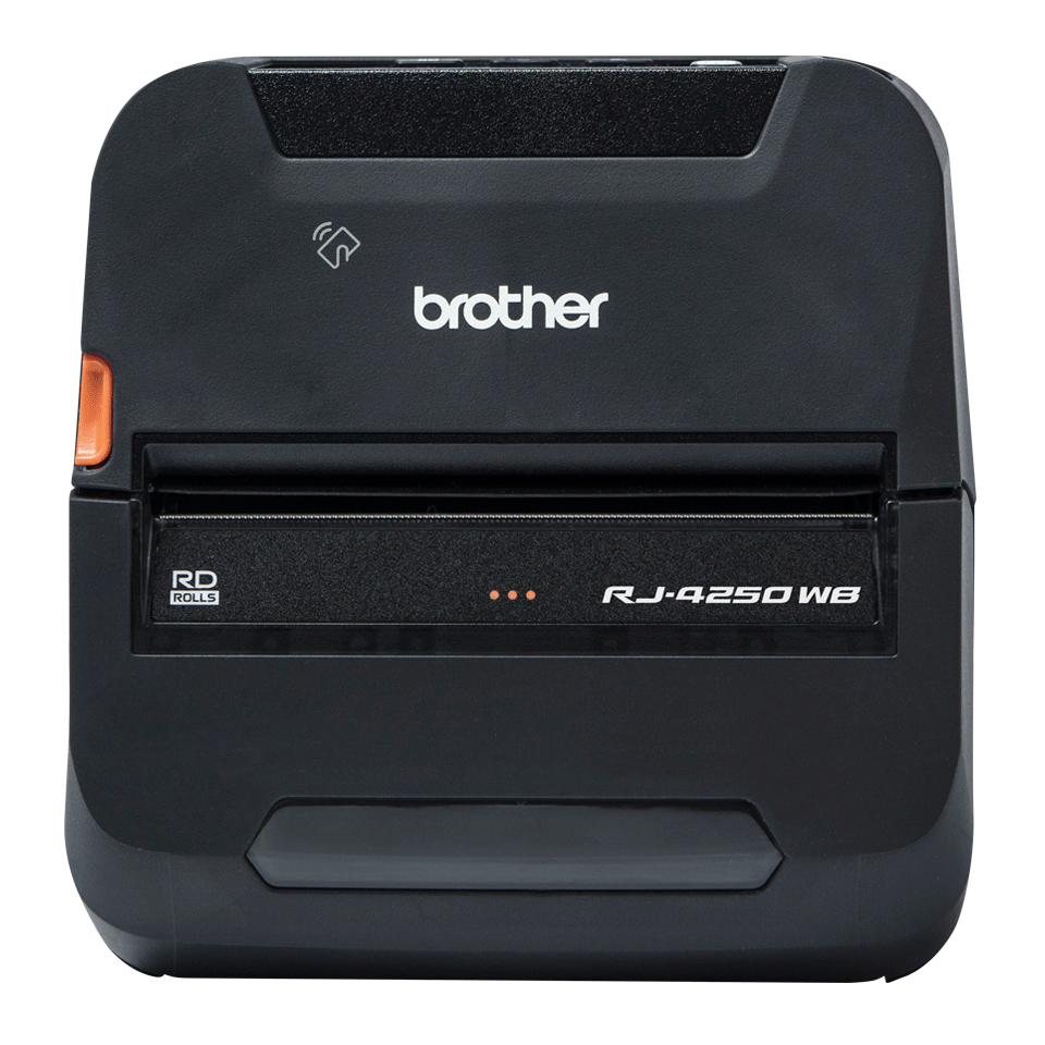 Imprimante mobile Brother RJ-4250WB, support jusqu’à 114 mm, Bluetooth, Wi-Fi