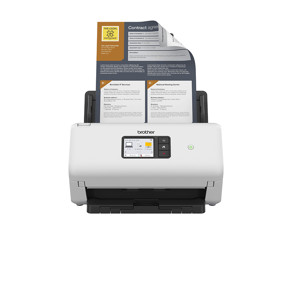Brother ADS-4550W Dokumentenscanner, 35 S./Min., Duplex, WLAN