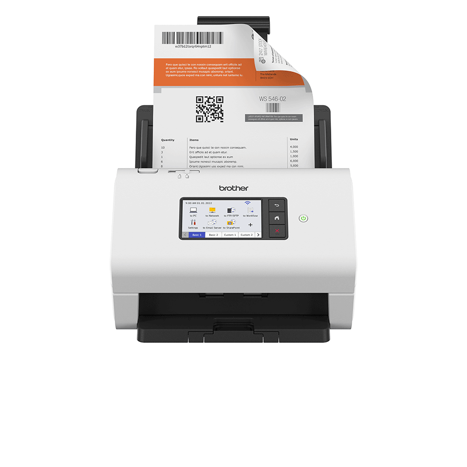 [ADS4900WRE1] Brother ADS-4900W document scanner, A4, 60 ppm, duplex