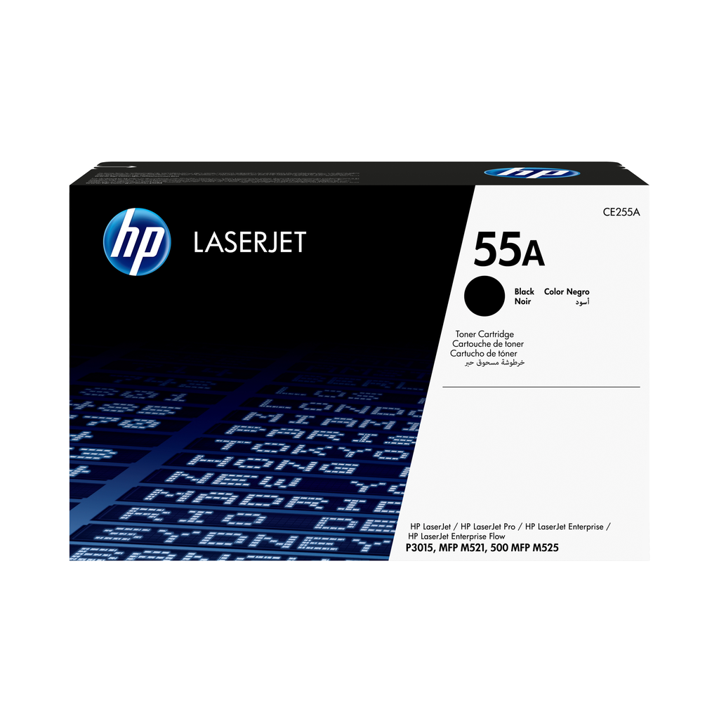 HP 55A / CE255A black toner, 6,000 pages