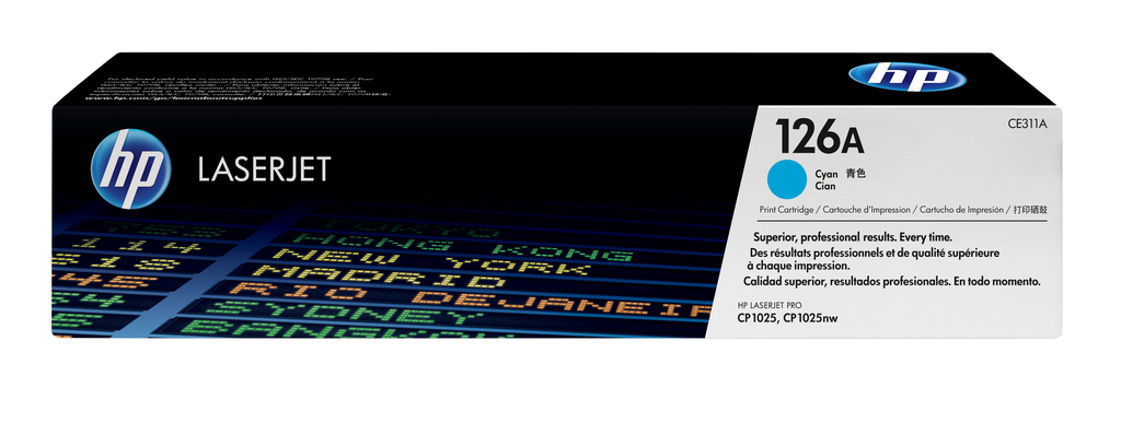 Toner HP 126A / CE311A Cyan, 1.000 Seiten