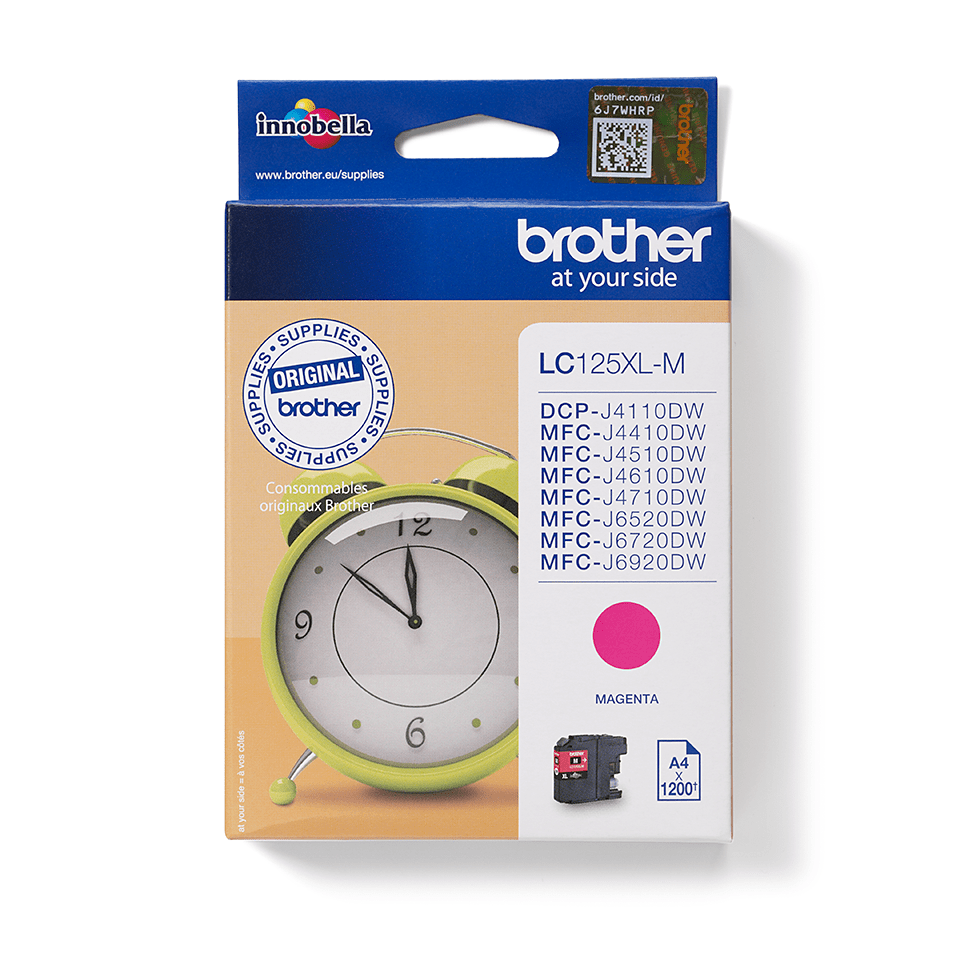[LC125XLM] Brother Tintenpatrone LC-125XLM / LC125XLM Magenta XXL, 1.200 Seiten