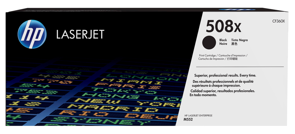 Toner HP 508X / CF360X Schwarz XL, 12.500 Seiten