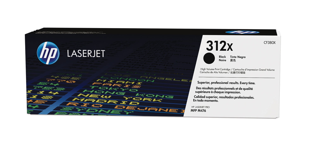Toner HP 312X / CF380X noir XL, 4 400 pages