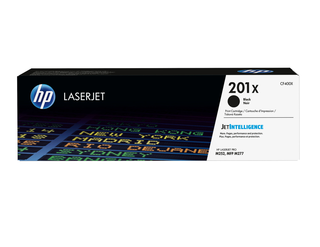 HP 201X / CF400X black XL toner, 2,800 pages