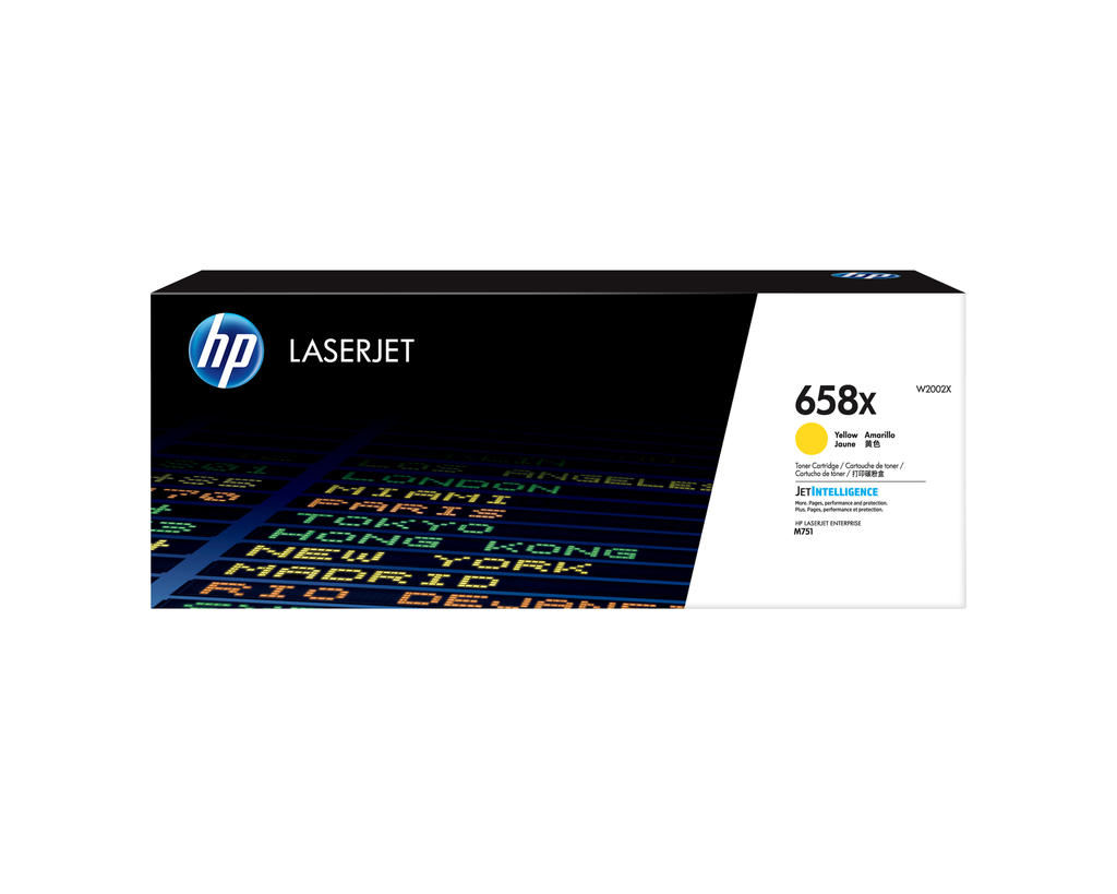 Toner HP 658X / W2002X jaune XL, 28 000 pages