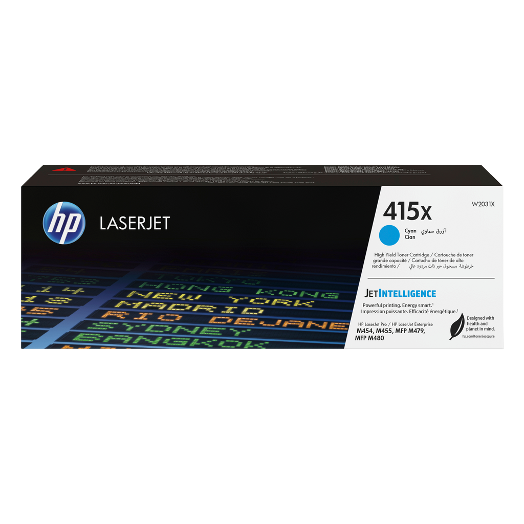 Toner HP 415X / W2031X Cyan XL, 6.000 Seiten