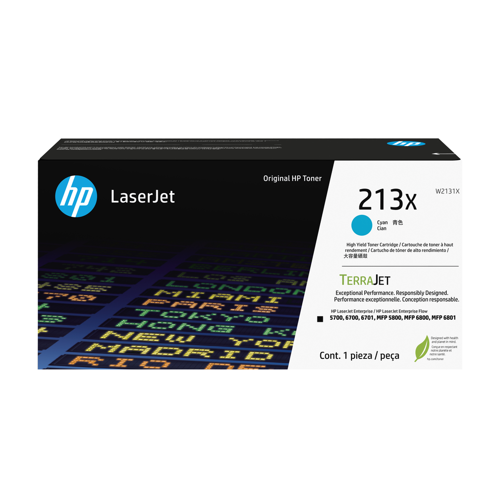 Toner HP 213X / W2131X Cyan XL, 6.000 Seiten