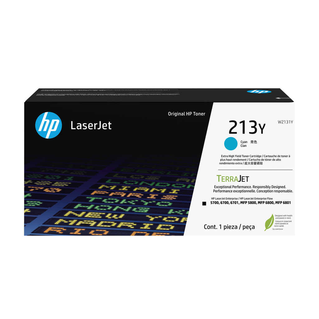 HP 213Y / W2131Y cyan XL toner, 12,000 pages