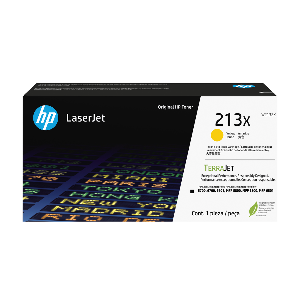 HP 213X / W2132X yellow XL toner, 6,000 pages