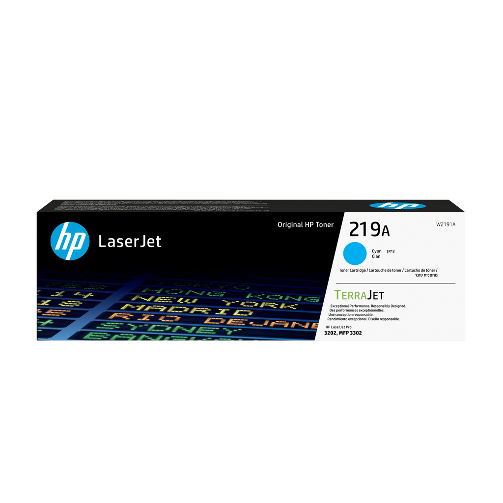 HP 219A / W2191A cyan toner, 1,200 pages
