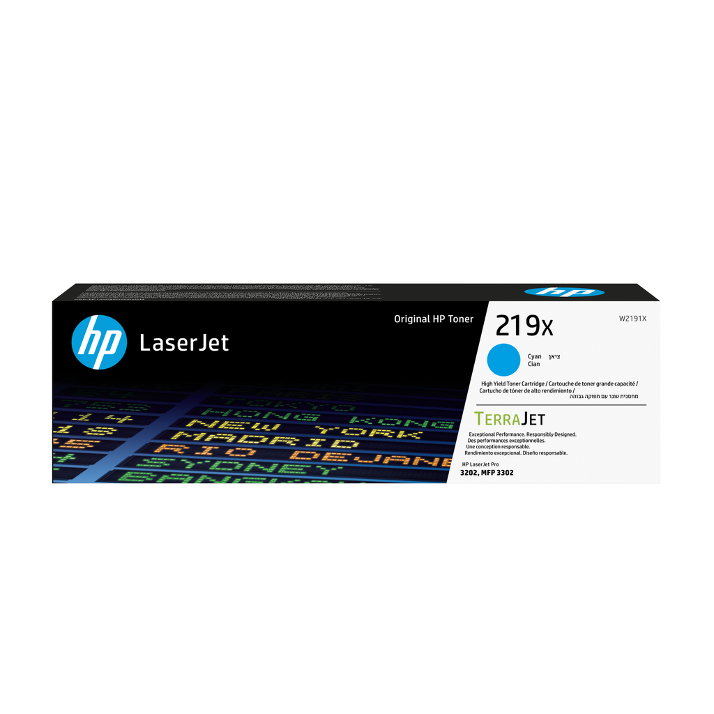 Toner HP 219X / W2191X Cyan XL, 2.500 Seiten