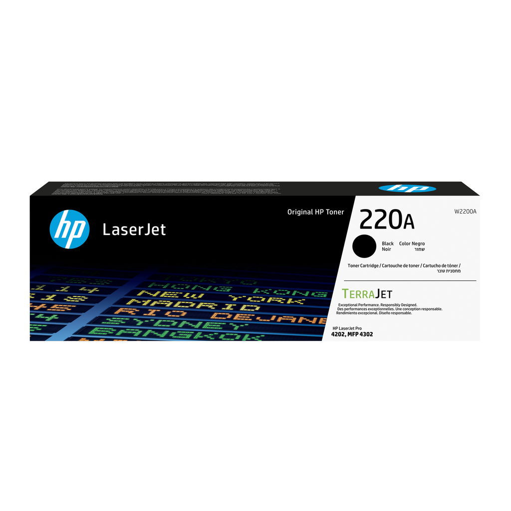 HP 220A / W2200A black toner, 2,000 pages