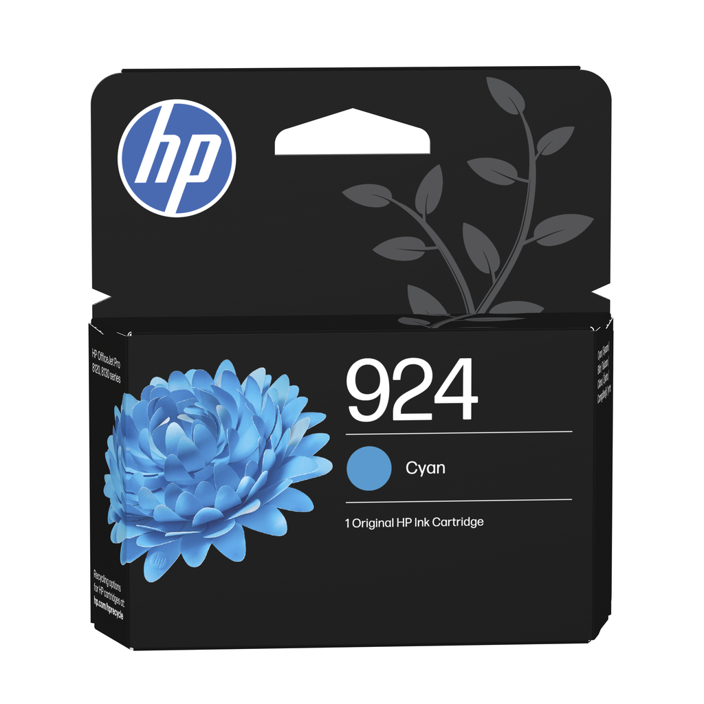Tintenpatrone HP 924 / 4K0U3NE Cyan, 400 Seiten