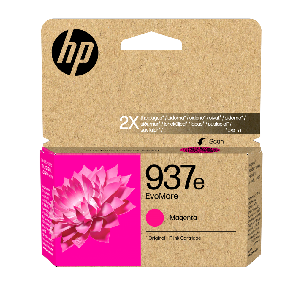 Tintenpatrone HP 937E / 4S6W7NE Magenta XL, 1.650 Seiten