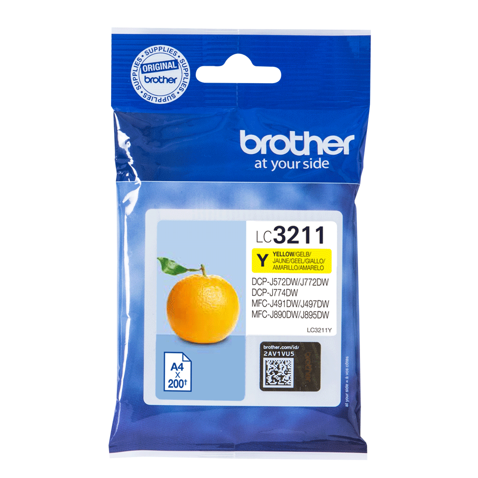 [LC3211Y] Cartouche d'encre Brother LC-3211Y / LC3211Y jaune, 200 pages