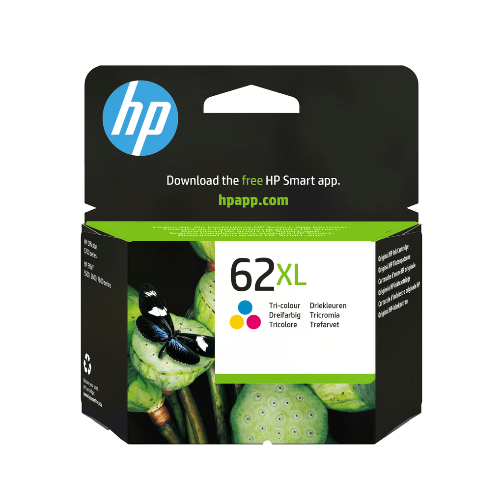 [C2P07AE] Cartouche d'encre HP 62XL / C2P07AE 3 couleurs XL, 415 pages