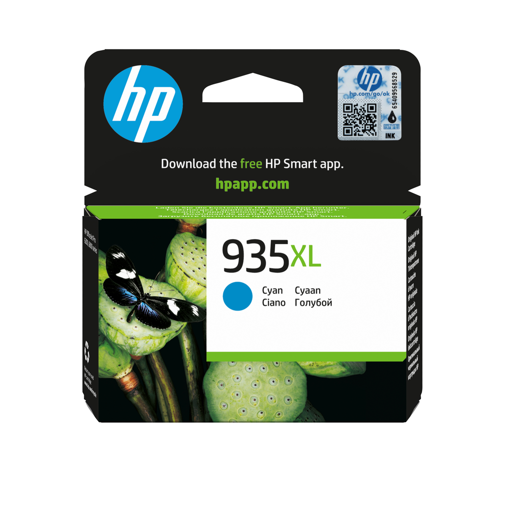 Tintenpatrone HP 935XL / C2P24AE Cyan XL, 825 Seiten
