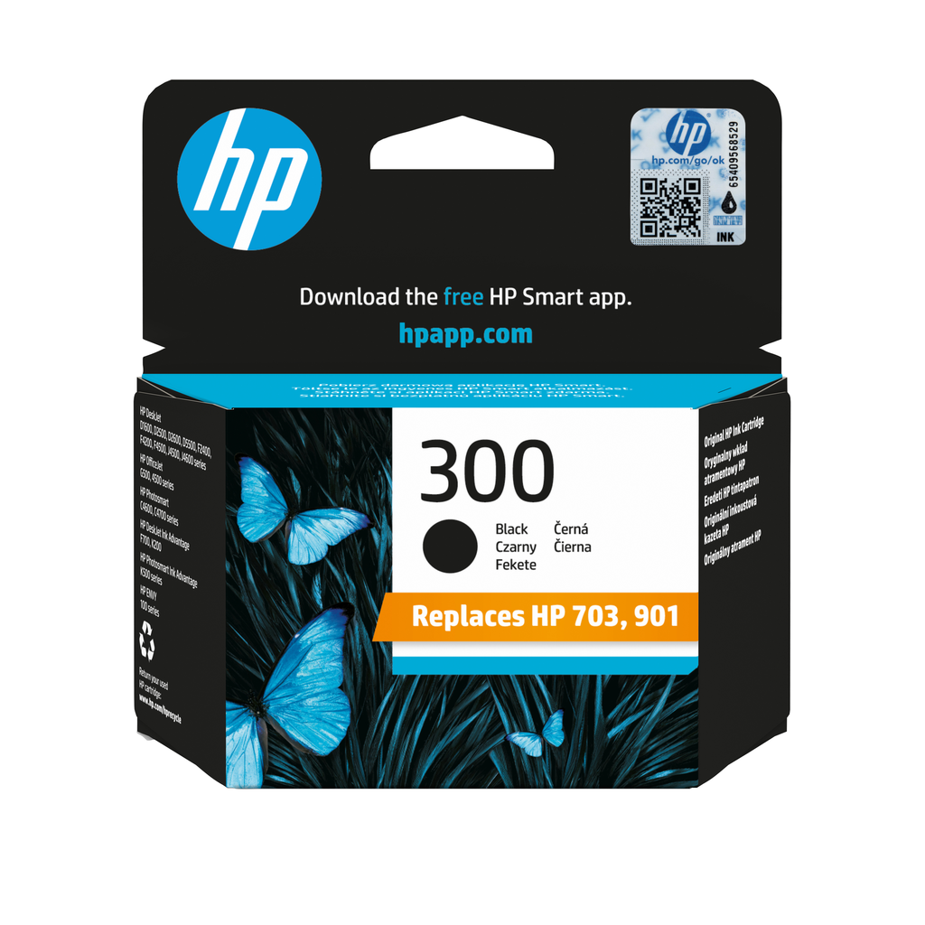 HP 300 / CC640EE black ink cartridge, 200 pages