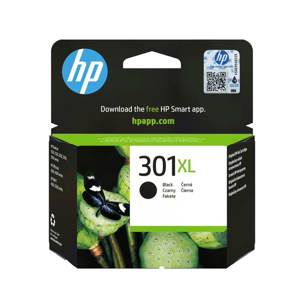 [CH563EE] HP 301XL / CH563EE black XL ink cartridge, 360 pages