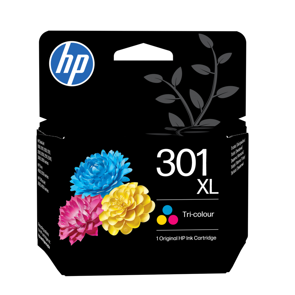 Tintenpatrone HP 301XL / CH564EE Dreifarbig XL, 300 Seiten