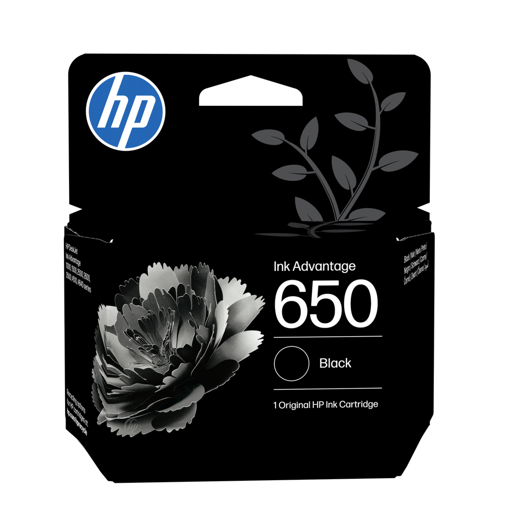 HP 650 / CZ101AE black ink cartridge, 360 pages