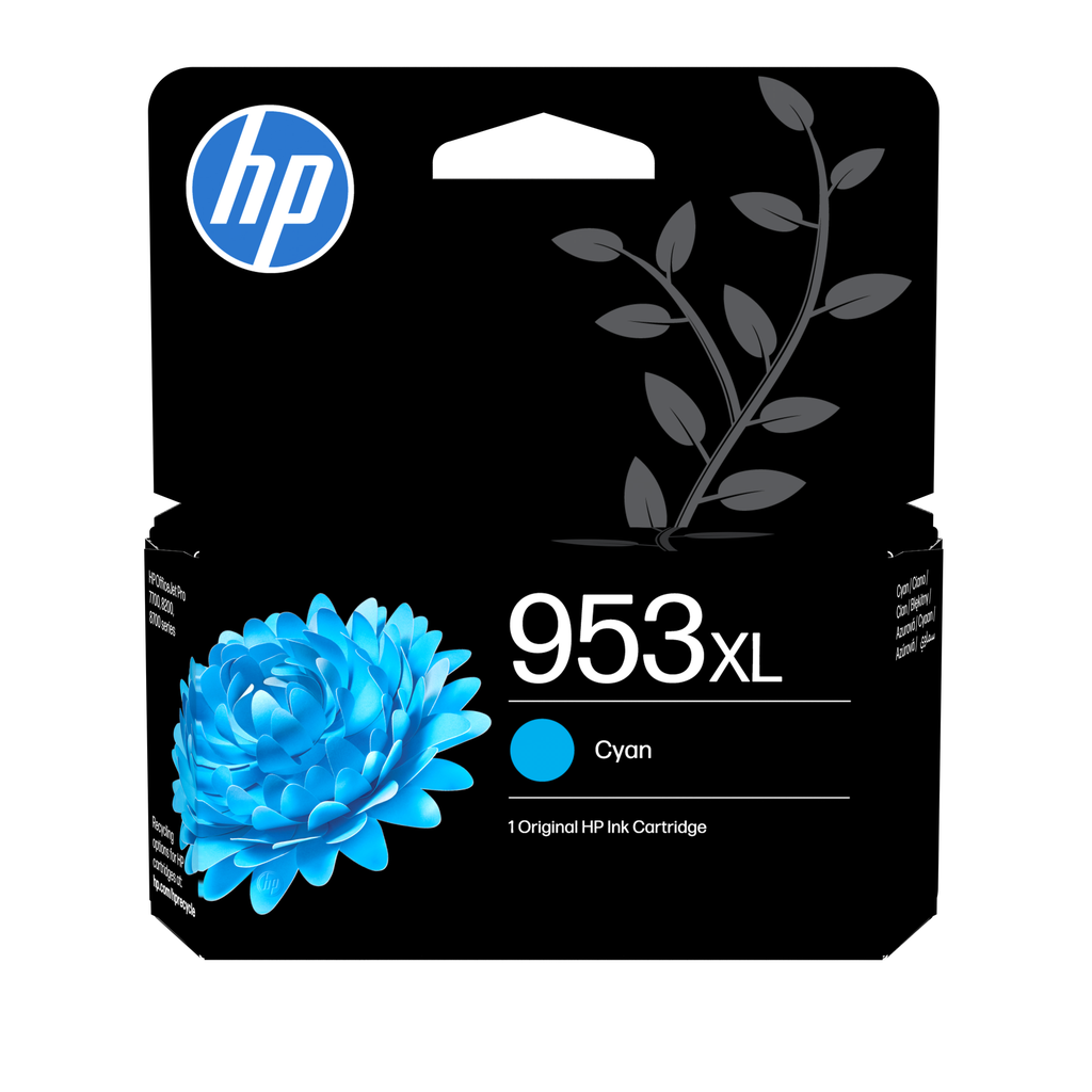 Cartouche d'encre HP 953XL / F6U16AE cyan XL, 1 450 pages