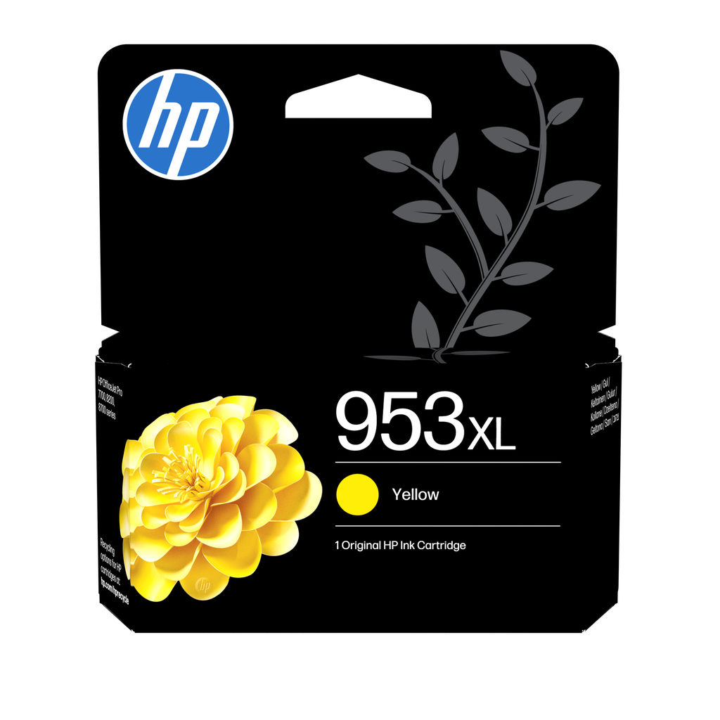 HP 953XL / F6U18AE yellow XL ink cartridge, 1,450 pages