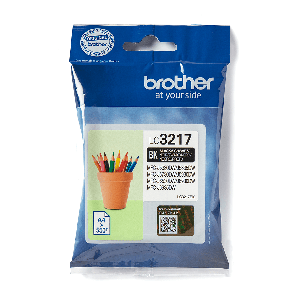 [LC3217BK] Brother Tintenpatrone LC-3217BK / LC3217BK Schwarz, 550 Seiten