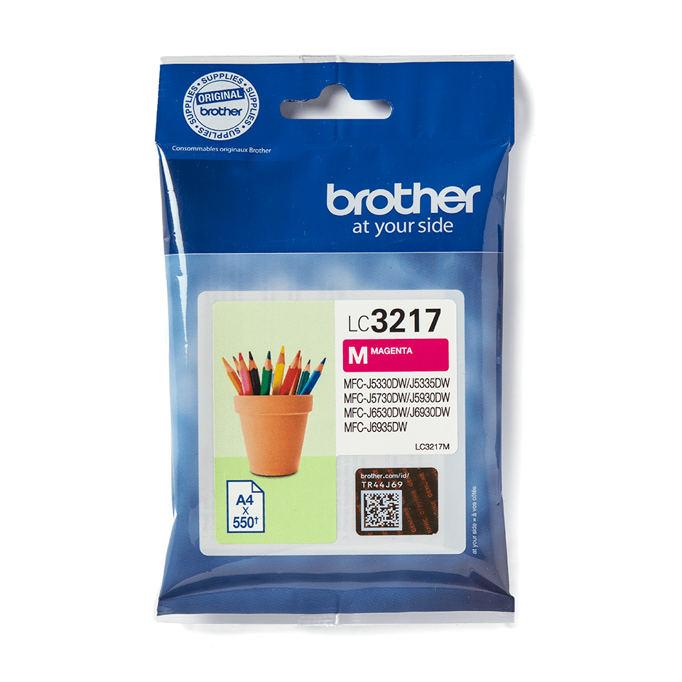 Cartouche d'encre Brother LC-3217M / LC3217M magenta, 550 pages