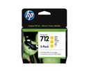 Tintenpatrone HP 712 / 3ED79A Gelb, 29 ml (3er-Pack)