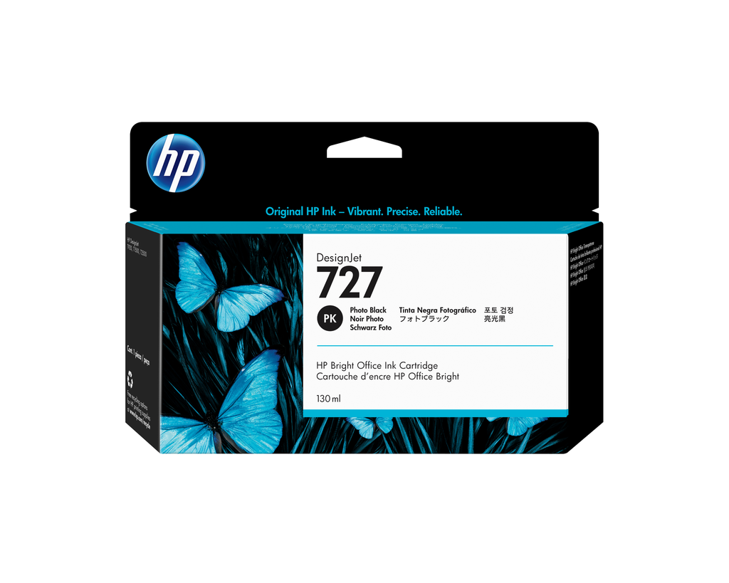 Tintenpatrone HP 727 / B3P23A Schwarz, 130 ml