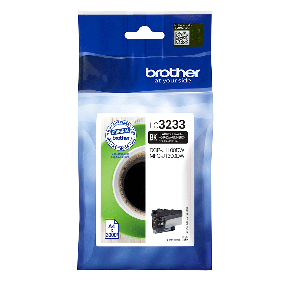 [LC3233BK] Brother Tintenpatrone LC-3233BK / LC3233BK Schwarz, 3.000 Seiten