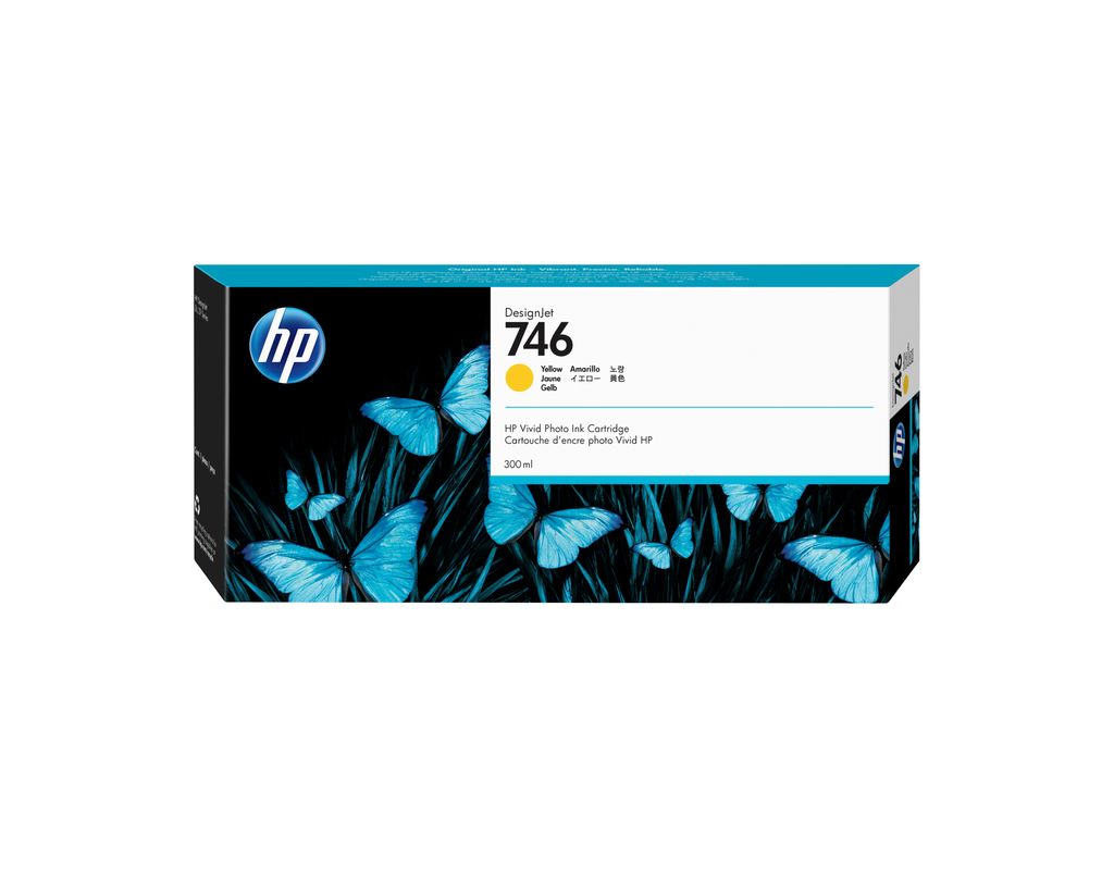 Tintenpatrone HP 746 / P2V79A Gelb, 300 ml