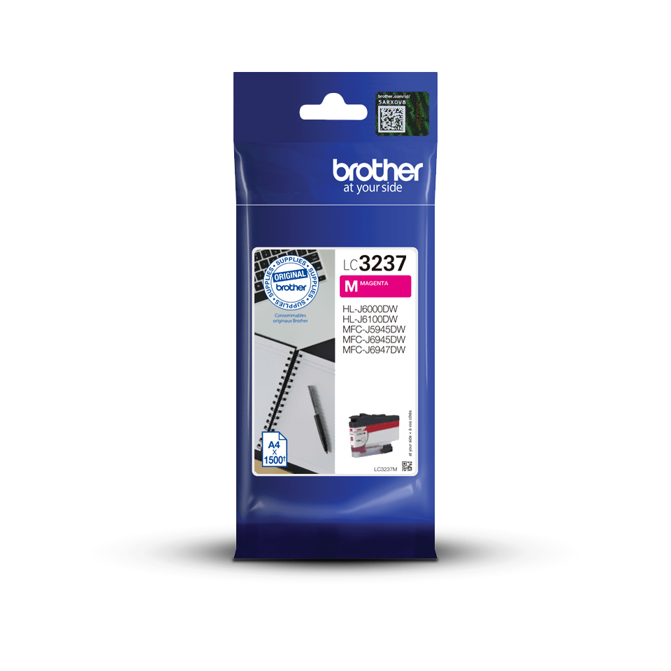 Cartouche d'encre Brother LC-3237M / LC3237M magenta, 1 500 pages