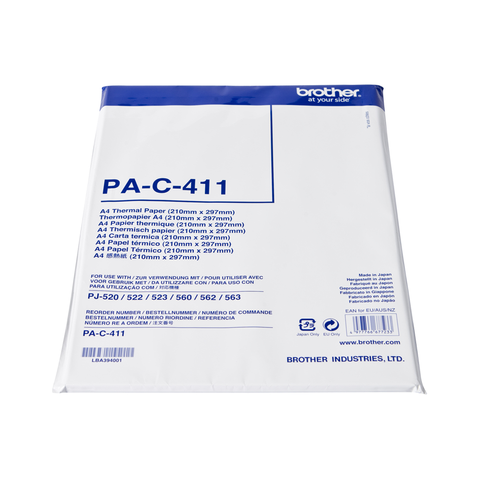 Brother PA-C-411 Thermopapier A4, 100 Blatt