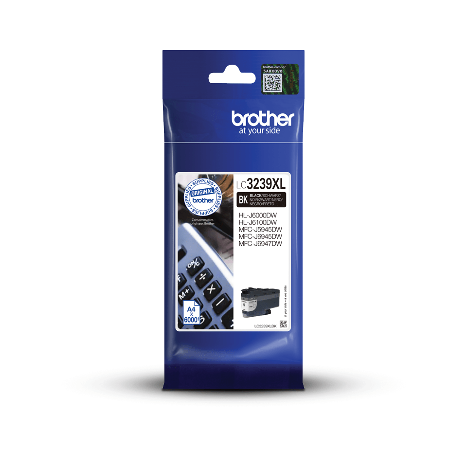 Brother Tintenpatrone LC-3239XLBK / LC3239XLBK Schwarz XL, 6.000 Seiten