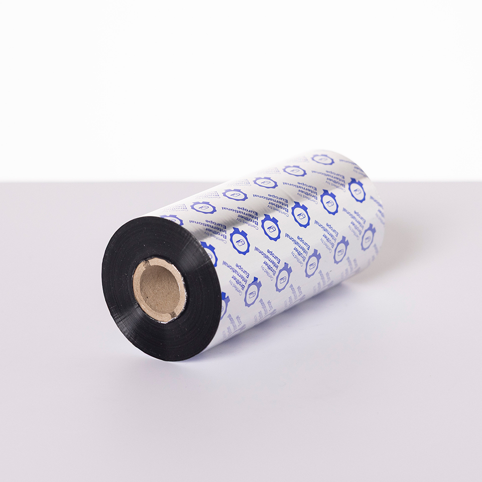 Brother BWS-1D450-154 Thermotransferband Wachs Standard, 154 mm x 450 m, 5er-Pack