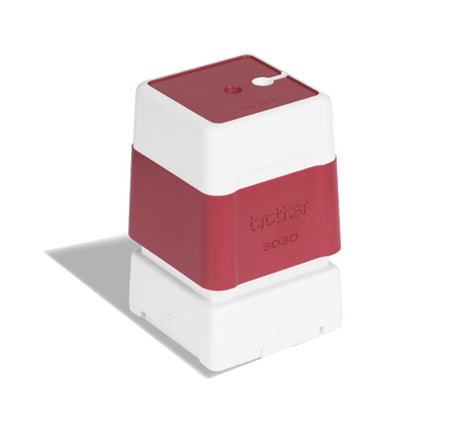 [PR3030R6P] Brother PR3030R6P pre-inked stamps 30 x 30 mm red, pack of 6