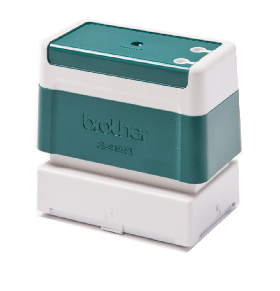 [PR3458G6P] Brother PR3458G6P pre-inked stamps 34 x 58 mm green, pack of 6