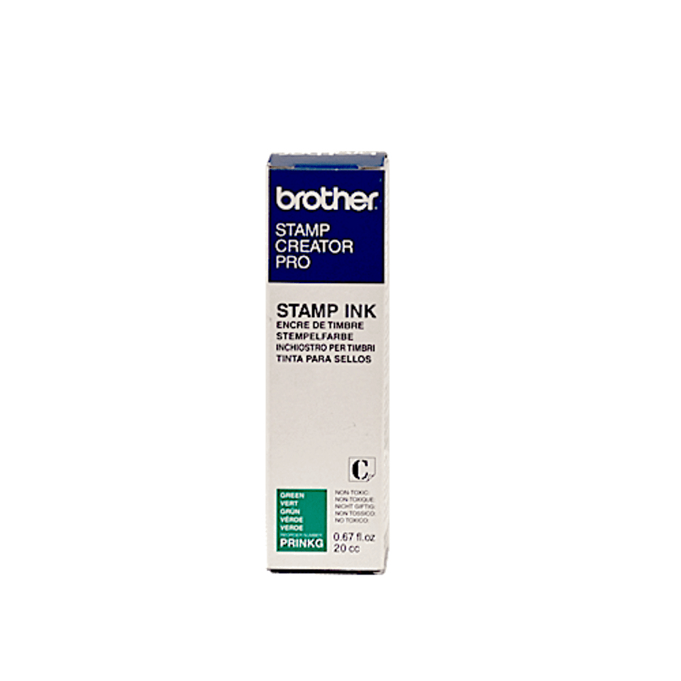 [PRINKG] Flacon de recharge d'encre Brother PRINKG verte pour tampons PR