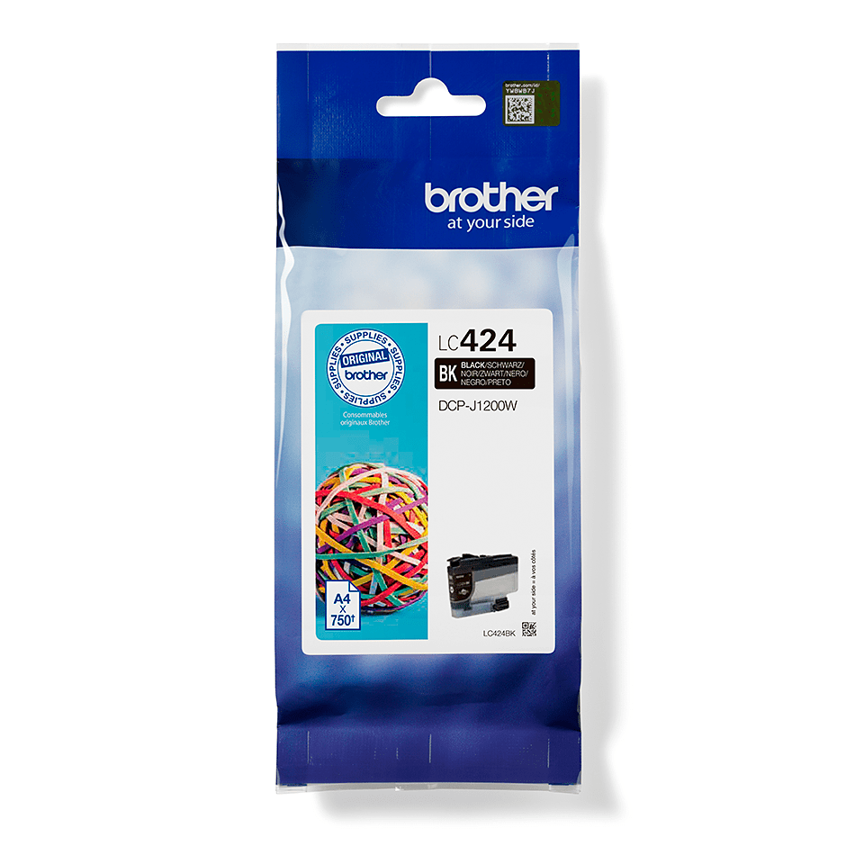 [LC424BK] Cartouche d'encre Brother LC-424BK / LC424BK noire, 750 pages