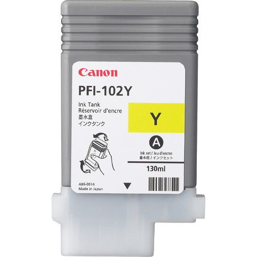 [0898B001] Canon PFI-102Y / 0898B001 yellow ink cartridge, 130 ml