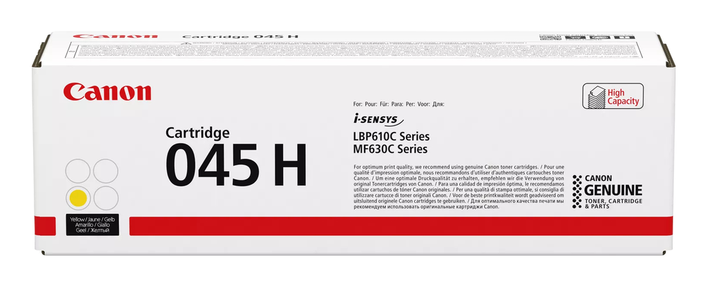 Canon 045H / 1243C002 yellow XL toner, 2,200 pages
