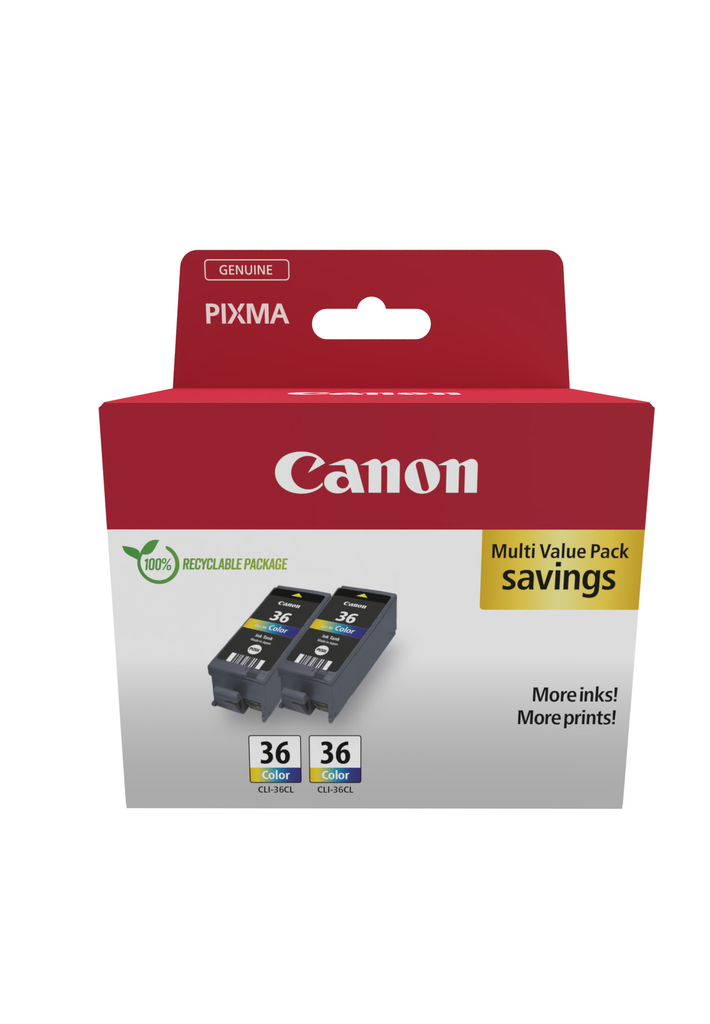 Pack Canon CLI-36 / 1511B025 3 couleurs