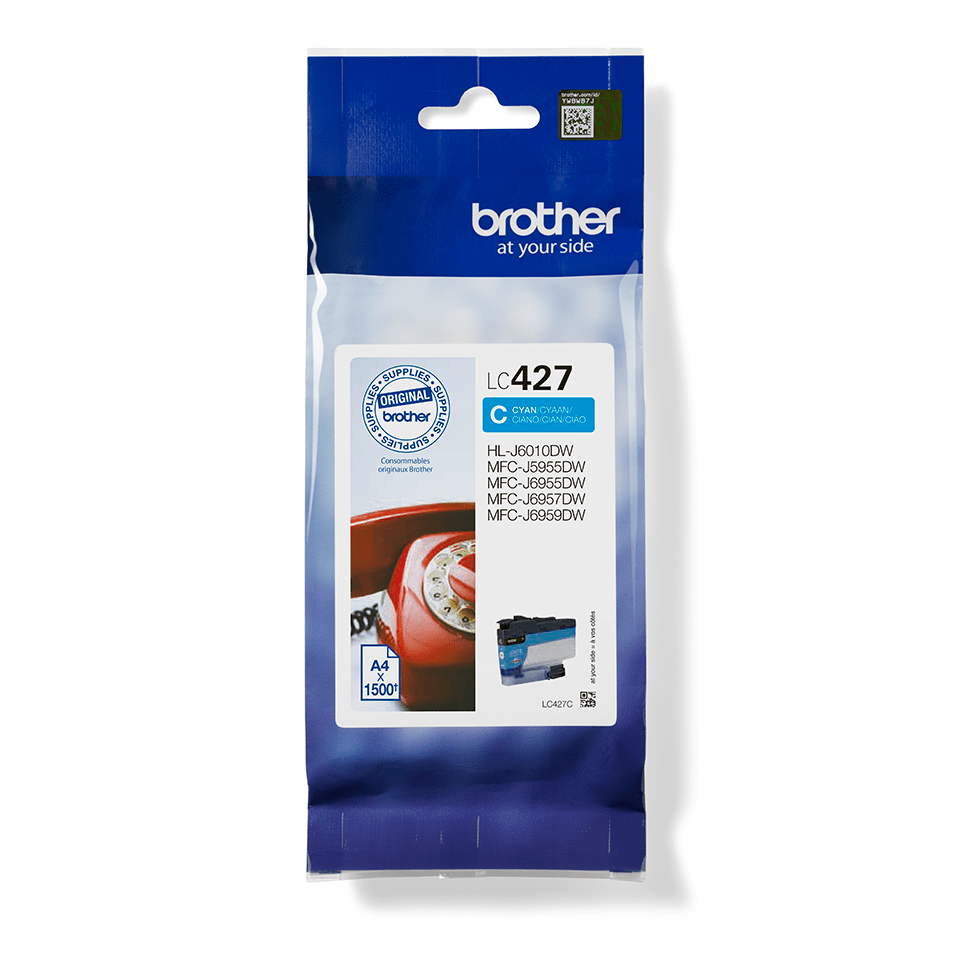 Brother LC-427C / LC427C cyan ink cartridge, 1,500 pages