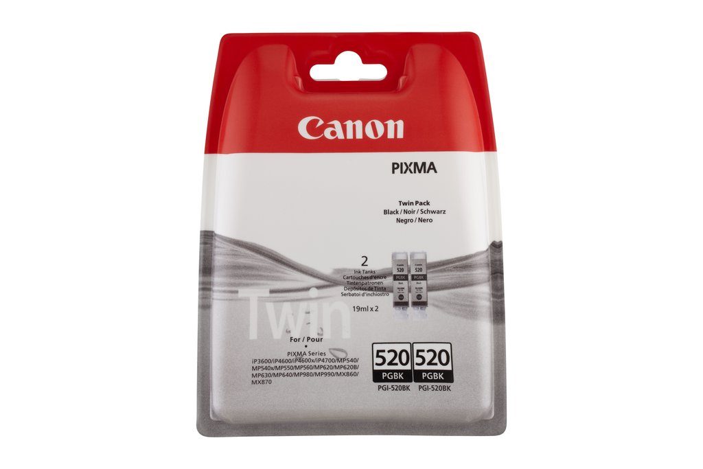 Pack de 2 cartouches d'encre Canon PGI-520 / 2932B012 noires